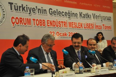 TOBB Çorum OSB’ye Meslek Lisesi yapacak