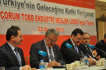 TOBB Çorum OSB’ye Meslek Lisesi yapacak