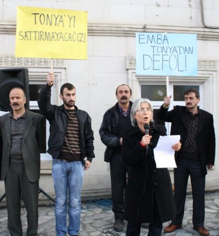 Tonya'da çevre eylemi yapıldı