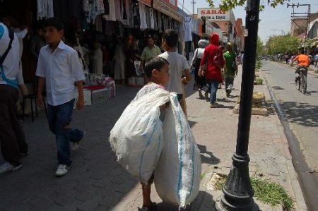 Topladıkları Kağıtları Satarak Okul Masraflarını Karşılıyor