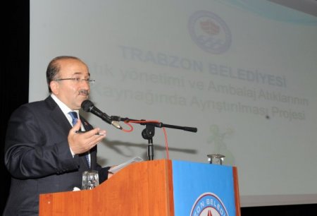 Trabzon'da katı atıkların kaynağında ayrıştırılması için çalışma başlatıldı