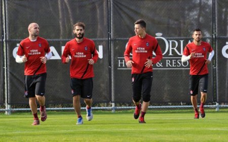 Trabzonspor'da ikinci yarının ilk çalışmasını yaptı