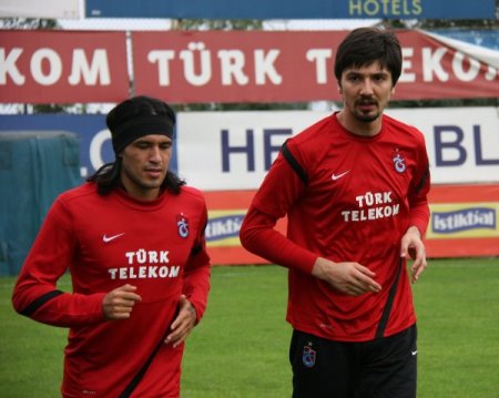 Trabzonspor'da neşeli idman