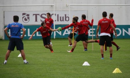Trabzonspor'da neşeli idman