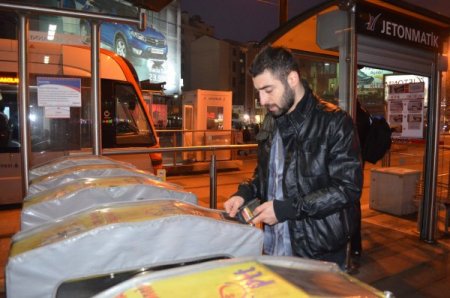 Tramvay yolcularına 'turnike' sürprizi