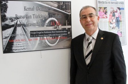 Tren için verdiği 16 yıllık mücadelenin sergisini açtı