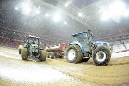 TT Arena Stadı'nda zemin çalışmalarında sona gelindi