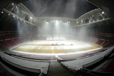 TT Arena Stadı'nda zemin çalışmalarında sona gelindi