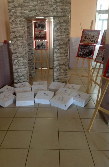 Tuğ Ortaokulu öğrencilerinden 'Çanakkale' konulu resim sergisi