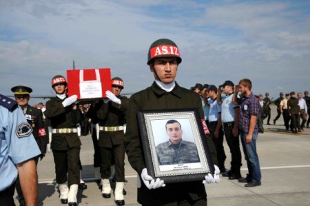 Tunceli şehidi Mustaf Akar'ın naaşı Samsun'a getirildi