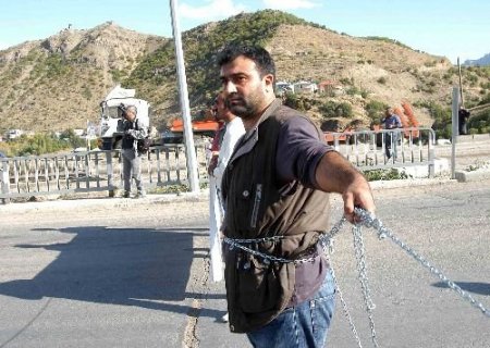 Tunceli'de Zincirli Doğa Eylemi