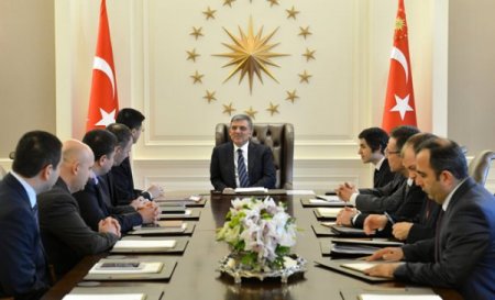 Türk Amerikan Birliği heyeti Çankaya Köşkü'nde