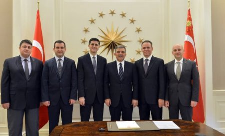 Türk Amerikan Birliği heyeti Çankaya Köşkü'nde