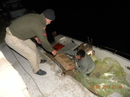 Türk-Yunan deniz sınırında kaçak elektronik sigara operasyonu