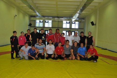 Türkiye üniversiteler arası güreş milli takımı OMÜ’de kampa girdi