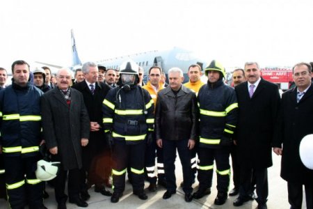 Türkiye'nin ilk uçak yangın simülasyon tesisi Erzincan'da açıldı