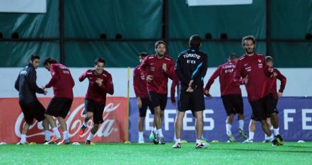 Türkiye'nin Romanya maçı hazırlıkları devam etti
