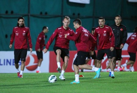 Türkiye'nin Romanya maçı hazırlıkları devam etti