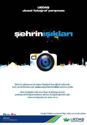UEDAŞ’tan “Şehrin Işıkları” konulu fotoğraf yarışması