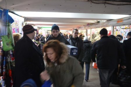 Ukrayna’da 5 Kişilik Eylemi, Basın 'Ordusu' Takip Etti