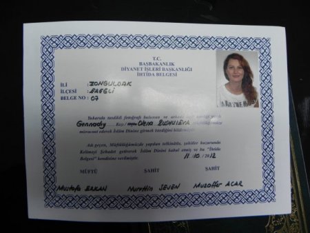 Ukraynalı gelin Müslüman oldu