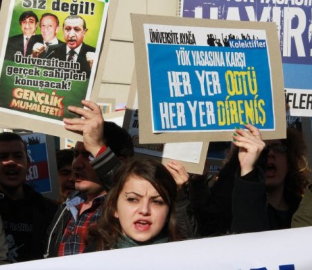 Uludağ Üniversitesi’nde YÖK ve ODTÜ olaylarına protesto