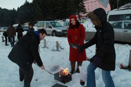 Uludağ’da mangal keyfi