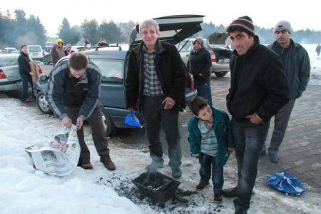 Uludağ’da mangal keyfi