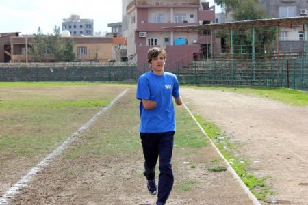 Uludereli engelli Bayram Yılmaz atletizmde Türkiye 2’ncisi oldu