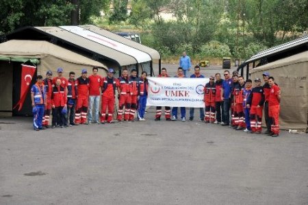 UMKE'den mobil sahra hastanesi tatbikatı