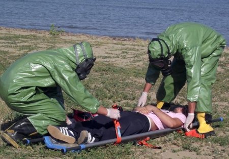 UMKE’ler Yalova'da kimyasal sızıntı tatbikatı yaptı