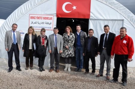 UNİCEF heyeti Süleyman Şah Kampı'na hayran kaldı