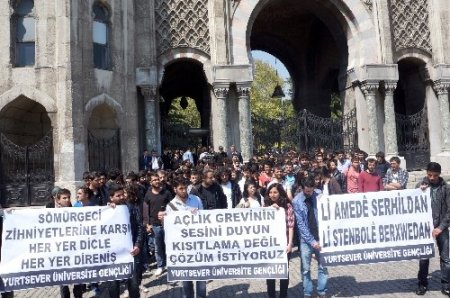 Üniversitelerdeki olaylar protesto edildi
