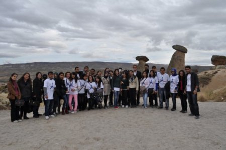 Üniversiteli öğrenciler Kapadokya’yı tanıdı