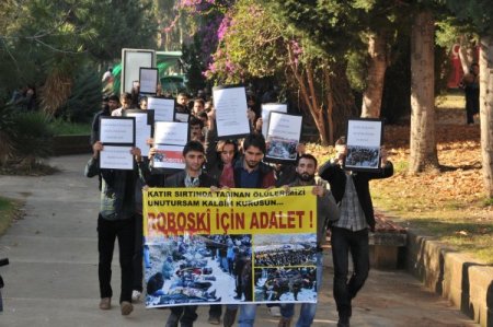 Üniversiteliler Uludere için eylem yaptı