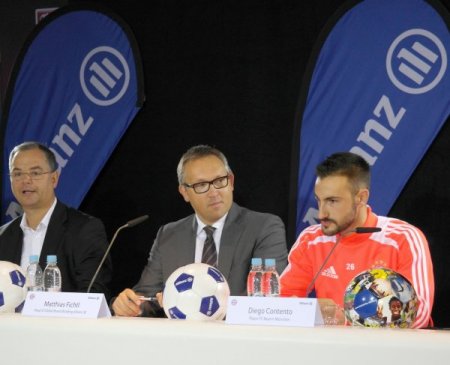 Ünlü futbolcular, Allianz Gençler Futbol Kampı’na konuk oldu