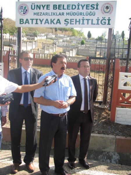 Ünye Tepe Mezarlığı'na şehitlik yapılıyor