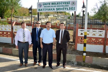 Ünye Tepe Mezarlığı'na şehitlik yapılıyor