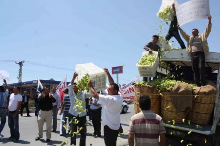 Üreticiler Chp Lideri Kılıçdaroğlu’nun Önüne Biber Döktü
