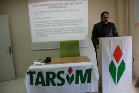Üreticilere tarım sigortası anlatıldı