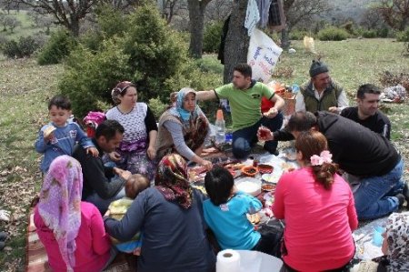 Uşak'ta kurulacak taş ocağına piknikli tepki