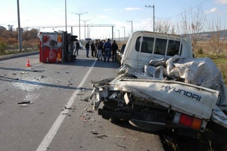 Uşak'ta trafik kazası: 1 yaralı