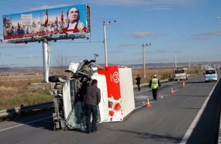 Uşak'ta trafik kazası: 1 yaralı