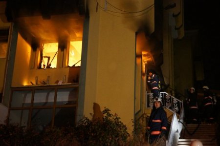 Üsküdar eski evlendirme dairesinde yangın