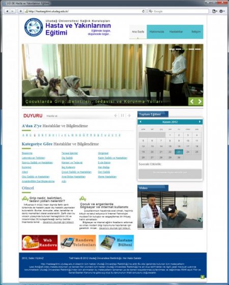 UÜ Tıp Fakültesi’nden hasta ve yakınlarına on-line eğitim hizmeti