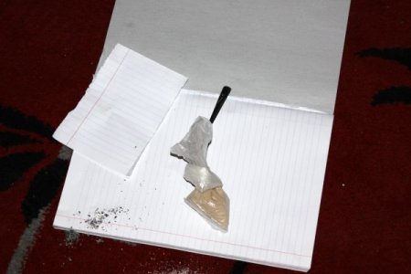 Uyuşturucu tacirinin evinde uyuşturucu koklayan keçi polisi şaşırttı