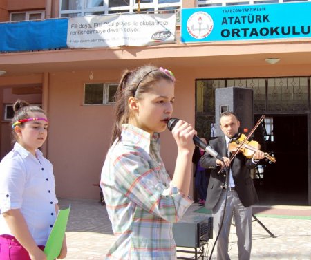 Vakfıkebir’de Atatürk Ortaokulu'nda Nevruz kutlandı