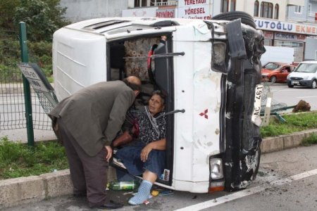 Vakfıkebir’de bayram dönüşü kaza: Bir yaralı