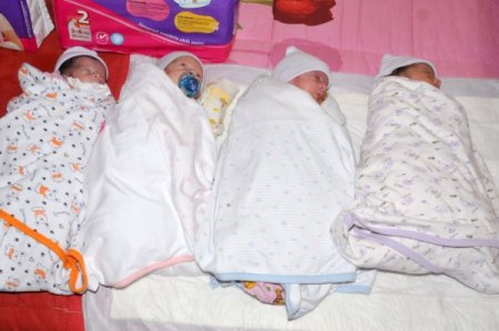 Van’da İki Dördüz Bebek Sevinci
