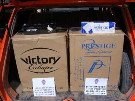 Viranşehir polisi, 5 bin 300 paket sigara ele geçirdi